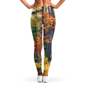 Autumn Forest Print Women's Leggings