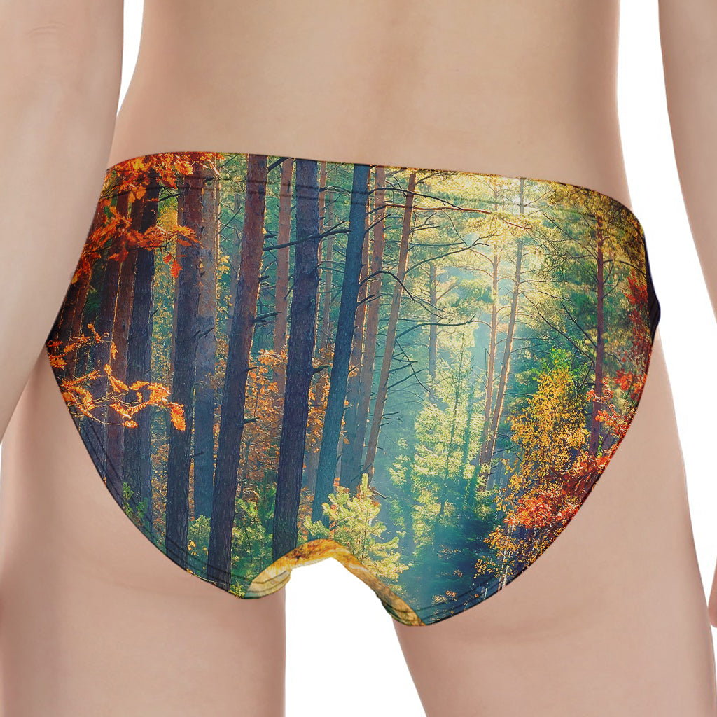 Autumn Forest Print Women's Panties