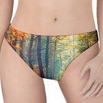 Autumn Forest Print Women's Thong