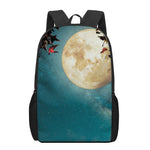 Autumn Full Moon Print 17 Inch Backpack