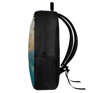 Autumn Full Moon Print 17 Inch Backpack