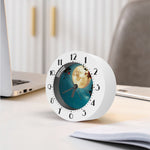Autumn Full Moon Print Alarm Clock