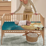 Autumn Full Moon Print Baby Crib Sheet