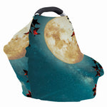 Autumn Full Moon Print Baby Seat Cover