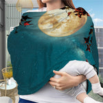 Autumn Full Moon Print Baby Seat Cover