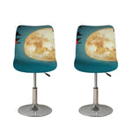 Autumn Full Moon Print Bar Stool Covers