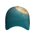 Autumn Full Moon Print Baseball Cap