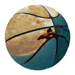 Autumn Full Moon Print Basketball