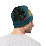 Autumn Full Moon Print Beanie