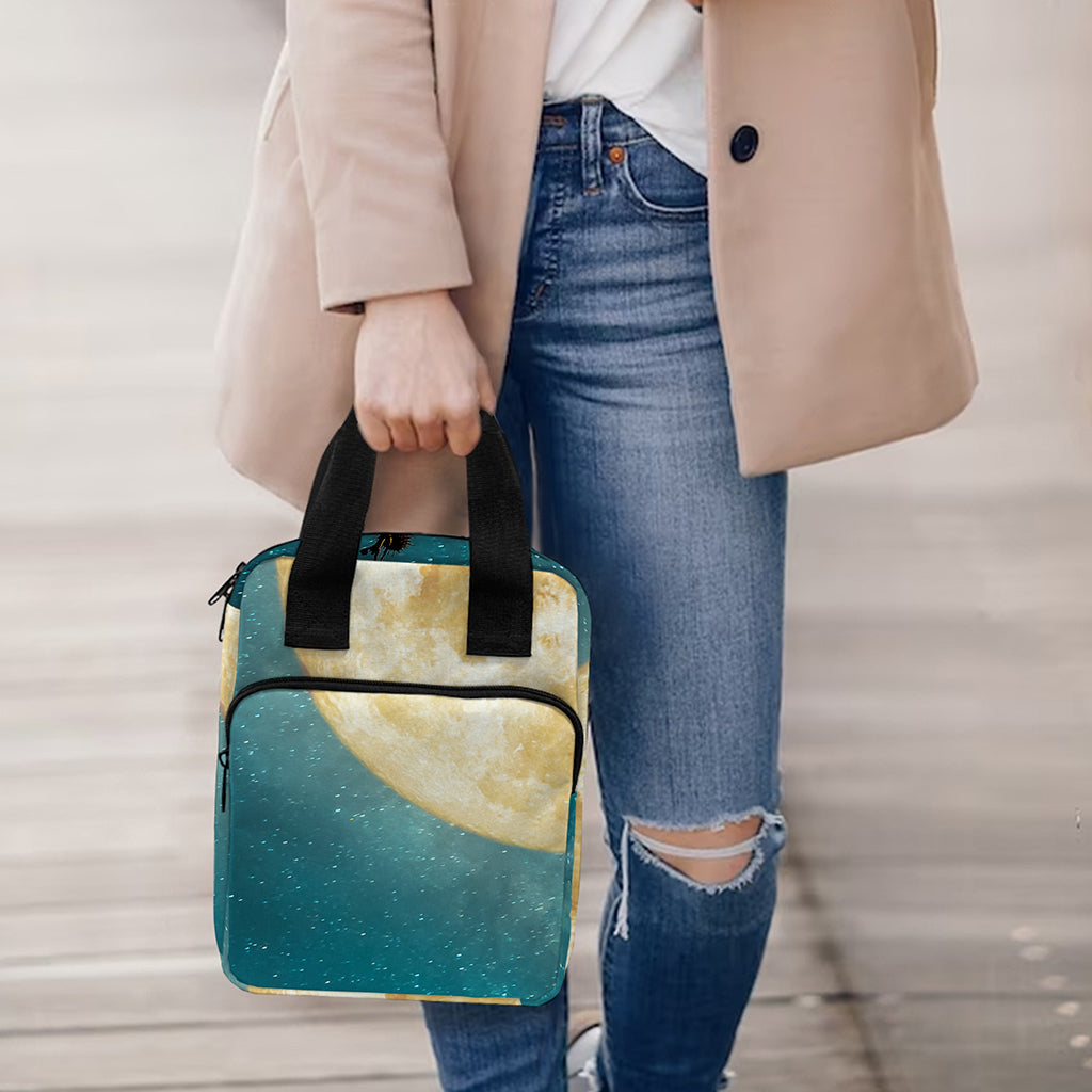 Autumn Full Moon Print Bible Tote Bag