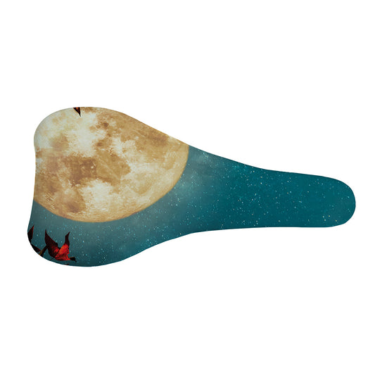 Autumn Full Moon Print Bicycle Seat Cover