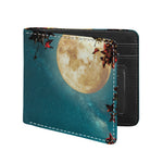 Autumn Full Moon Print Bifold Wallet
