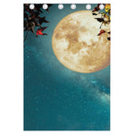 Autumn Full Moon Print Curtain