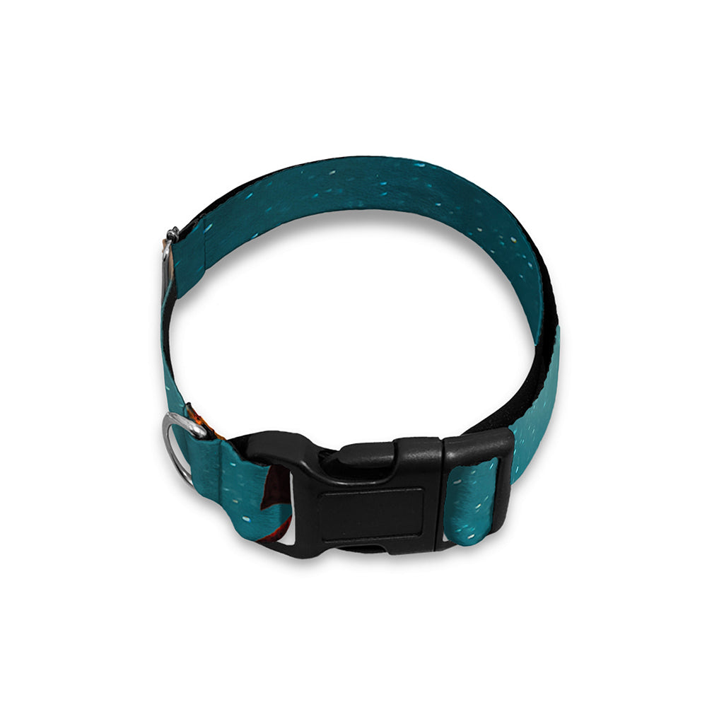 Autumn Full Moon Print Dog Collar