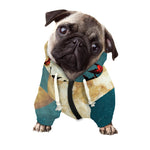 Autumn Full Moon Print Dog Zip Up Hoodie