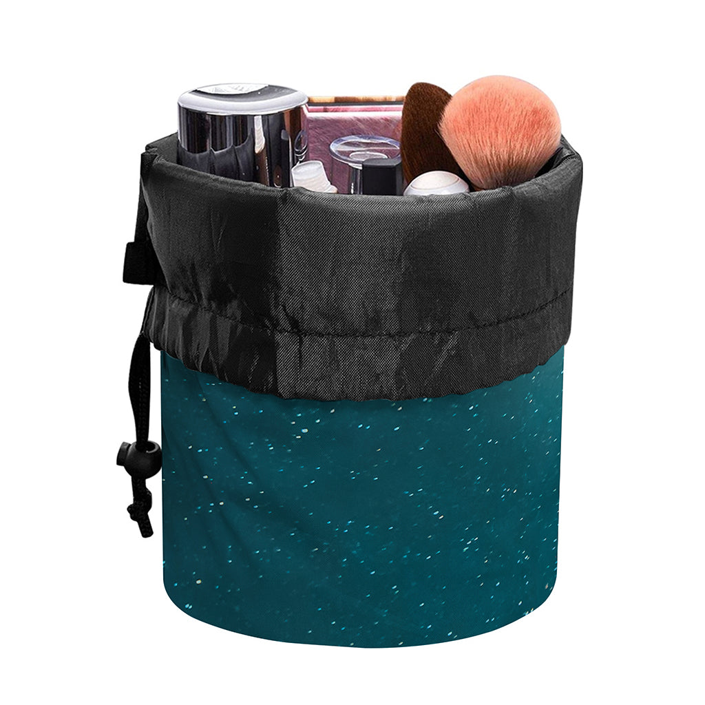 Autumn Full Moon Print Drawstring Makeup Bag