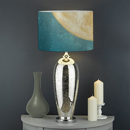 Autumn Full Moon Print Drum Lamp Shade