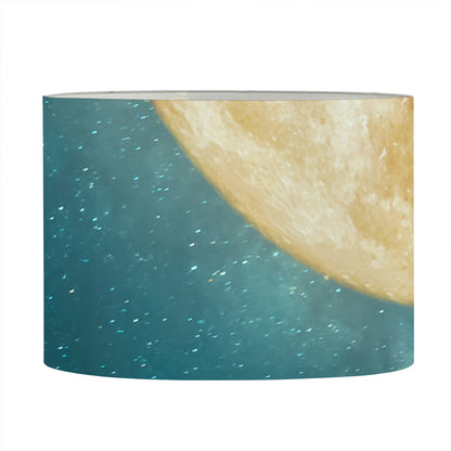 Autumn Full Moon Print Drum Lamp Shade
