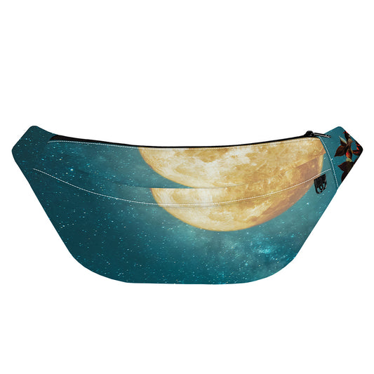 Autumn Full Moon Print Fanny Pack