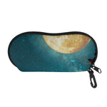 Autumn Full Moon Print Glasses Case