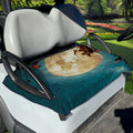 Autumn Full Moon Print Golf Cart Seat Cover
