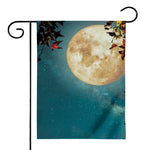 Autumn Full Moon Print House Flag