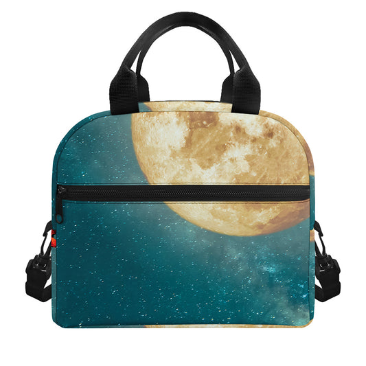Autumn Full Moon Print Insulated Lunch Bag