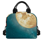 Autumn Full Moon Print Insulated Lunch Bag