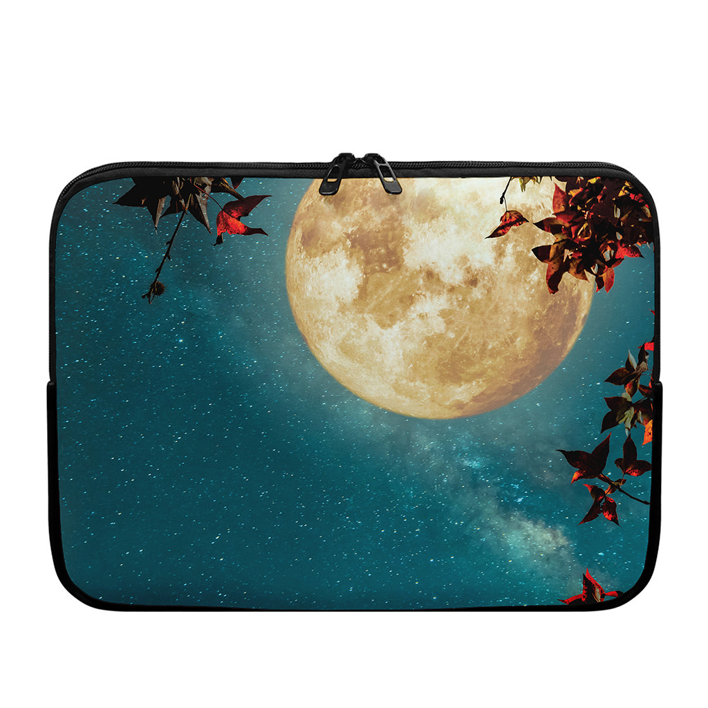 Autumn Full Moon Print Laptop Sleeve
