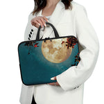 Autumn Full Moon Print Laptop Sleeve With Handle