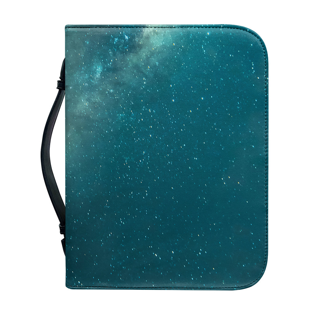 Autumn Full Moon Print Leather Bible Cover