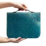 Autumn Full Moon Print Leather Bible Cover