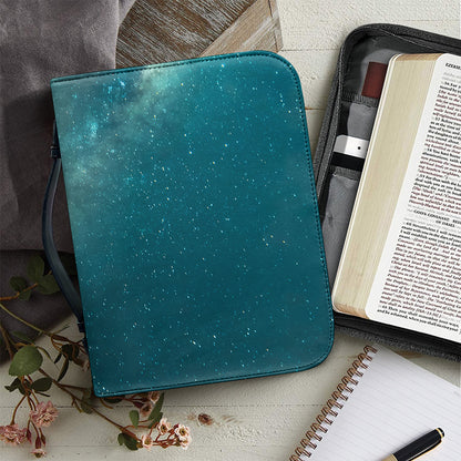 Autumn Full Moon Print Leather Bible Cover