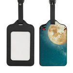 Autumn Full Moon Print Luggage Tag