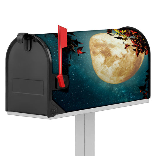 Autumn Full Moon Print Mailbox Cover