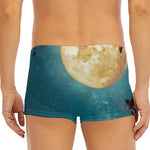 Autumn Full Moon Print Men's Short Boxer Briefs