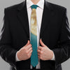 Autumn Full Moon Print Necktie