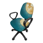 Autumn Full Moon Print Office Chair Cover