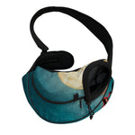 Autumn Full Moon Print Pet Sling Carrier
