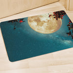 Autumn Full Moon Print Polyester Doormat