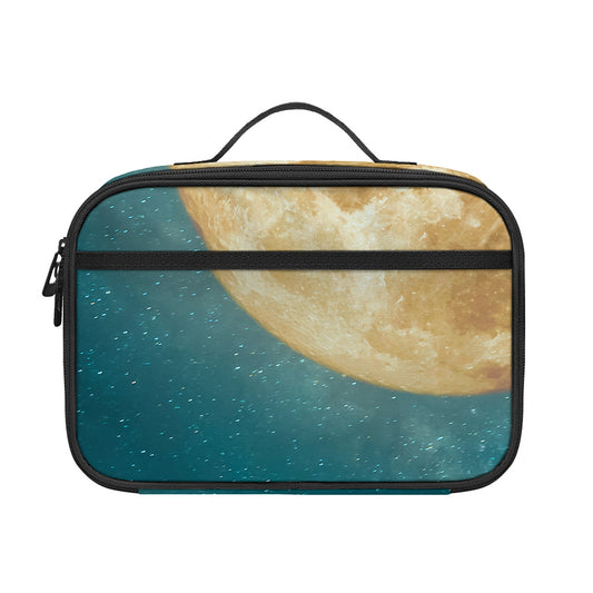 Autumn Full Moon Print Portable Lunch Bag