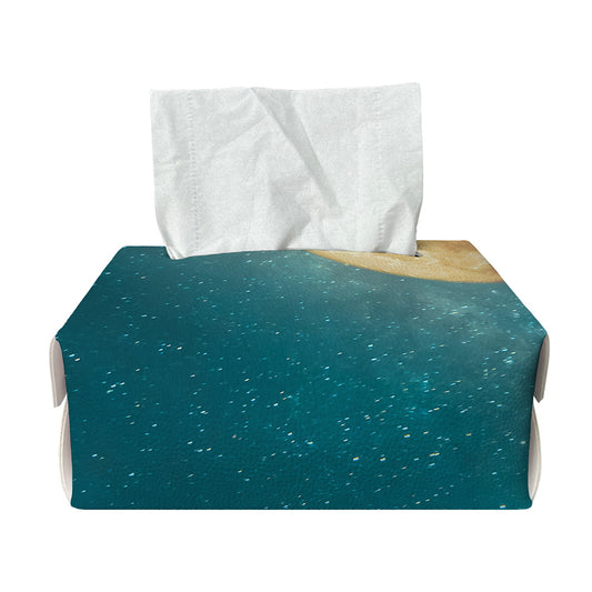 Autumn Full Moon Print Rectangle Tissue Box Cover