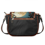 Autumn Full Moon Print Saddle Bag