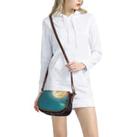 Autumn Full Moon Print Saddle Bag
