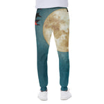 Autumn Full Moon Print Scuba Joggers