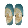 Autumn Full Moon Print Slippers