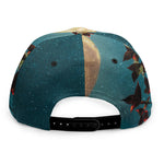 Autumn Full Moon Print Snapback Cap