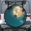 Autumn Full Moon Print Tire Cover With Camera Hole