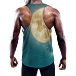 Autumn Full Moon Print Training Tank Top