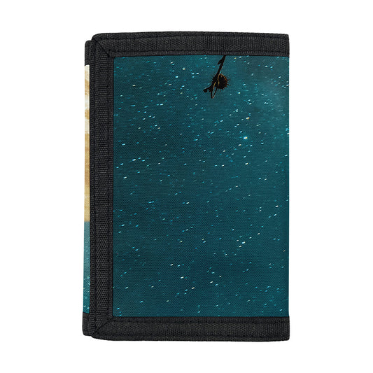 Autumn Full Moon Print Trifold Wallet